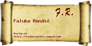 Faluba Renátó névjegykártya